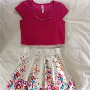 Girls 2 piece dress